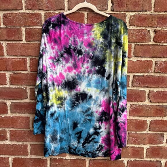 Torrid Strappy Square Neck Tee Super Soft Lovesick Tie Dye 2X NWT - Picture 8 of 8